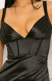 Vestido black corset