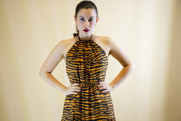Maxi Dress animal print zebra