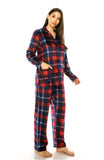 Pijama Mujer Plaid Red/Blue