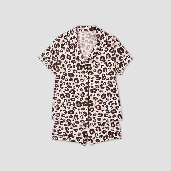 Pijama leopardo shorts