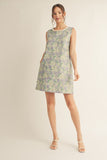 VESTIDO JACKARD BLUE PEARL