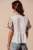 BLUSA BORDAD COLORES